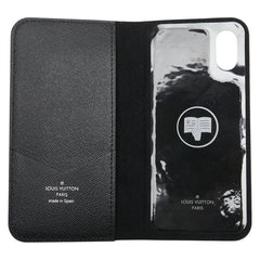 ルイ ヴィトン エピ LVストーリーズ フォリオ iPhoneケース iPhone X用 M63724 ブラック マルチカラー レザー レディース LOUIS VUITTON 【中古】