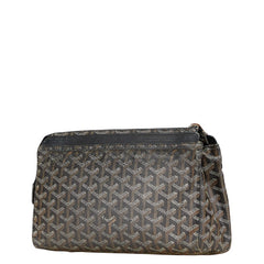 ゴヤール ミロワールPM セカンドバッグ クラッチバッグ ブラック マルチカラー PVC レザー レディース GOYARD 【中古】