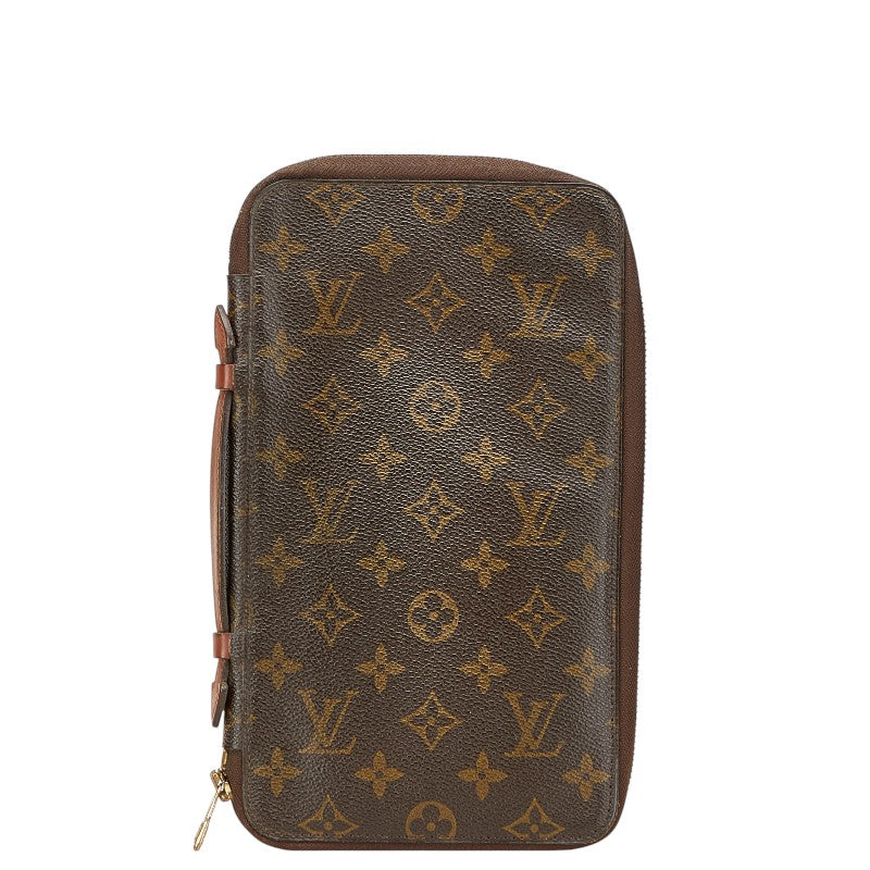 ルイ ヴィトン モノグラム ポッシュエスカパド 二つ折り財布 M60113 ブラウン 茶 PVC レザー レディース LOUIS VUITTON 【中古】