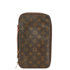 ルイ ヴィトン モノグラム ポッシュエスカパド 二つ折り財布 M60113 ブラウン 茶 PVC レザー レディース LOUIS VUITTON 【中古】