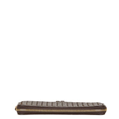 ボッテガヴェネタ イントレチャート 長財布 トラベルケース ブラウン レザー レディース BOTTEGAVENETA 【中古】