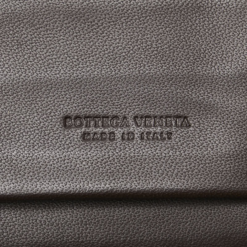 ボッテガヴェネタ イントレチャート 長財布 トラベルケース ブラウン レザー レディース BOTTEGAVENETA 【中古】