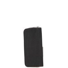 ルイ ヴィトン ダミエ ジェアン ポルト フォイユ ロン ジッペ 長財布 ラウンドファスナー M93546 ノワール ブラック キャンバス レザー メンズ LOUIS VUITTON 【中古】