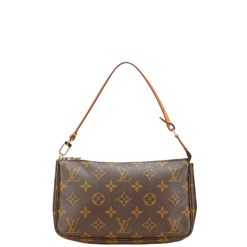 ルイ ヴィトン モノグラム ポシェット アクセソワール ショルダーバッグ M51980 ブラウン PVC レザー レディース LOUIS VUITTON 【中古】
