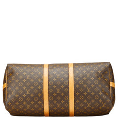 ルイ ヴィトン モノグラム キーポル バンドリエール55 ボストンバッグ ショルダーバッグ 2WAY M41414 ブラウン PVC レザー レディース LOUIS VUITTON 【中古】