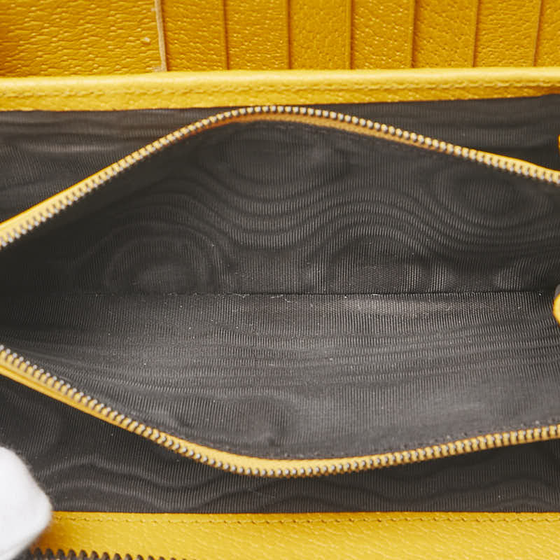 グッチ GGスプリーム ネオヴィンテージ ラウンドファスナー 長財布 473953 ベージュ ブラウン PVC レザー レディース GUCCI 【中古】