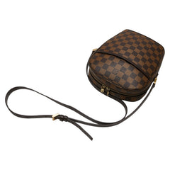 ルイ ヴィトン ダミエ イパネマPM 斜め掛け ショルダーバッグ N51294 ブラウン PVC レザー レディース LOUIS VUITTON 【中古】