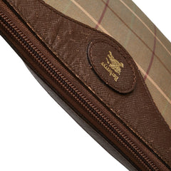 バーバリー チェック ショルダーバッグ カーキグリーン ブラウン キャンバス レザー レディース BURBERRY 【中古】