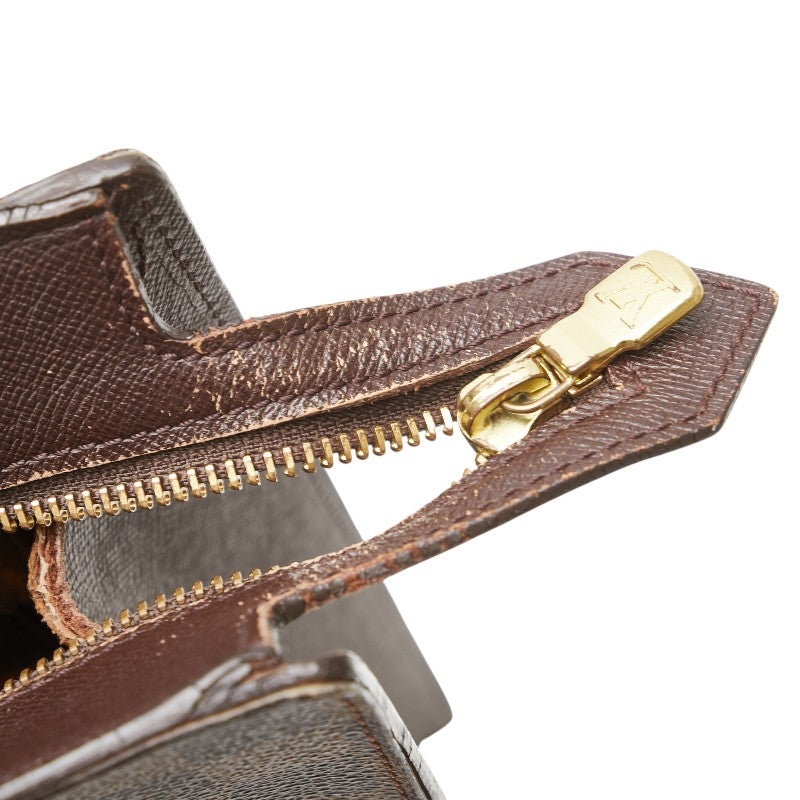 ルイ ヴィトン ダミエ ヴェニスPM トートバッグ ハンドバッグ N51145 エベヌ ブラウン PVC レザー レディース LOUIS VUITTON 【中古】