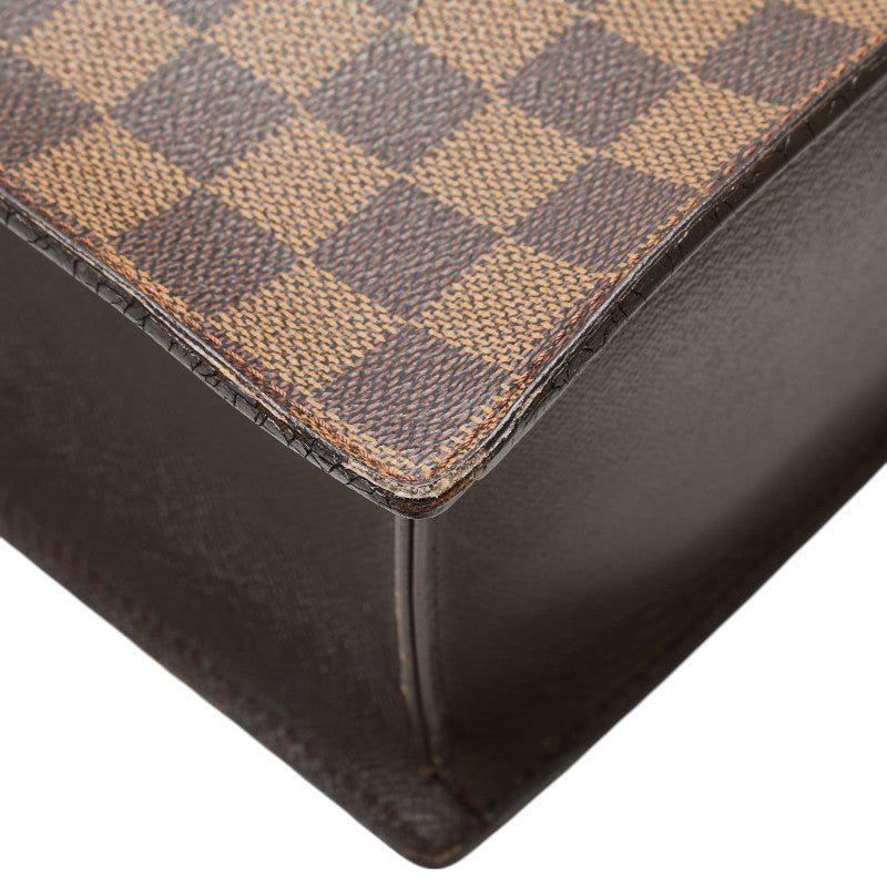 ルイ ヴィトン ダミエ ヴェニスPM トートバッグ ハンドバッグ N51145 エベヌ ブラウン PVC レザー レディース LOUIS VUITTON 【中古】