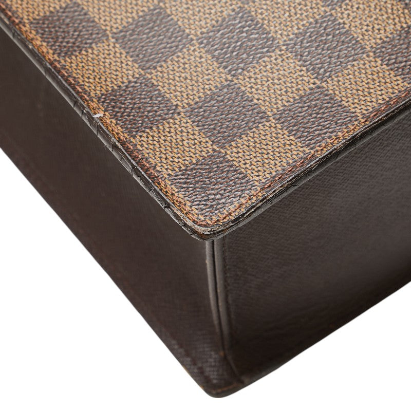 ルイ ヴィトン ダミエ ヴェニスPM トートバッグ ハンドバッグ N51145 エベヌ ブラウン PVC レザー レディース LOUIS VUITTON 【中古】
