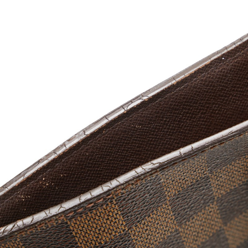 ルイ ヴィトン ダミエ ヴェニスPM トートバッグ ハンドバッグ N51145 エベヌ ブラウン PVC レザー レディース LOUIS VUITTON 【中古】
