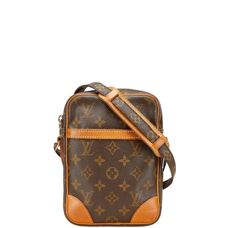 ルイ ヴィトン モノグラム ダヌーブ 斜め掛け ショルダーバッグ M45266 ブラウン PVC レザー レディース LOUIS VUITTON 【中古】