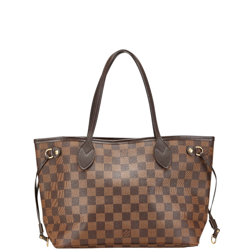 ルイ ヴィトン ダミエ ネヴァーフルPM トートバッグ ハンドバッグ N41359 ブラウン PVC レザー レディース LOUIS VUITTON 【中古】