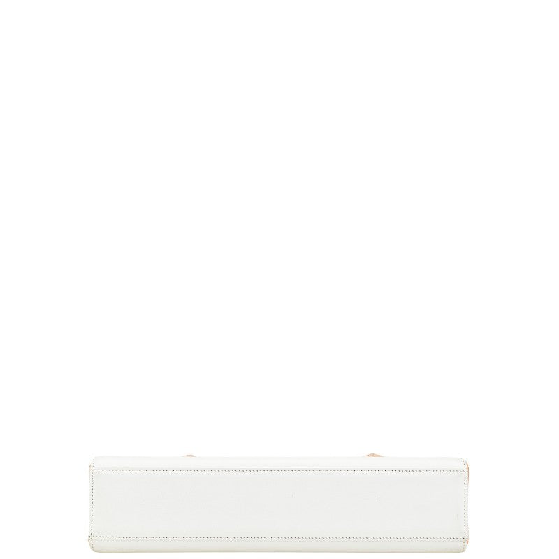 ジバンシー 4Gロゴ ハンドバッグ ホワイト オレンジ レザー レディース Givenchy 【中古】