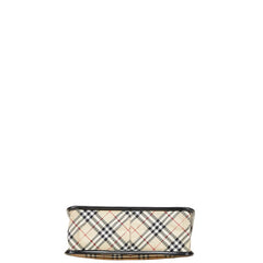 バーバリー ノバチェック ハンドバッグ トートバッグ ベージュ マルチカラー ナイロン レザー レディース BURBERRY 【中古】