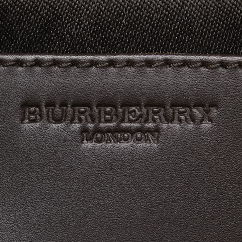 バーバリー チェック ハンドバッグ グリーン レッド ブラック ウール エナメル スエード レディース BURBERRY 【中古】
