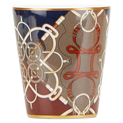 エルメス Eperon d'or 黄金の拍車 キャンドル カップ タンブラー グレー ホワイト マルチカラー 陶器 レディース HERMES 【中古】