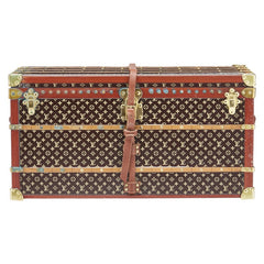 ルイ ヴィトン モノグラム トランク型 ペーパーウェイト M99408 ブラウン マルチカラー ウッド レザー レディース LOUIS VUITTON 【中古】