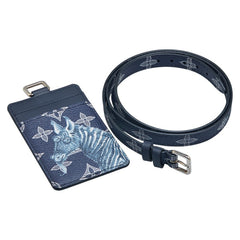 ルイ ヴィトン モノグラムサバンナ ポルトバッジ チャップマンブラザーズ 限定品 IDカードホルダー カードケース M67902 ブラック レザー レディース LOUIS VUITTON 【中古】