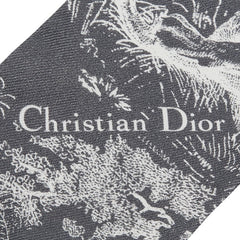 ディオール ミッツァ トワル ドゥ ジュイ スカーフ グレー ホワイト シルク レディース Dior 【中古】