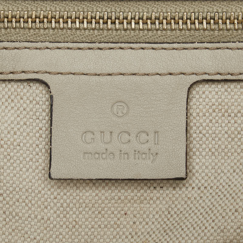 グッチ マイクログッチシマ ハンドバッグ ショルダーバッグ 2WAY 309614 アイボリー ホワイト レザー レディース GUCCI 【中古】