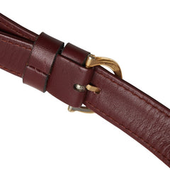 カルティエ マストライン ショルダーバッグ ワインレッド ボルドー レザー レディース CARTIER 【中古】