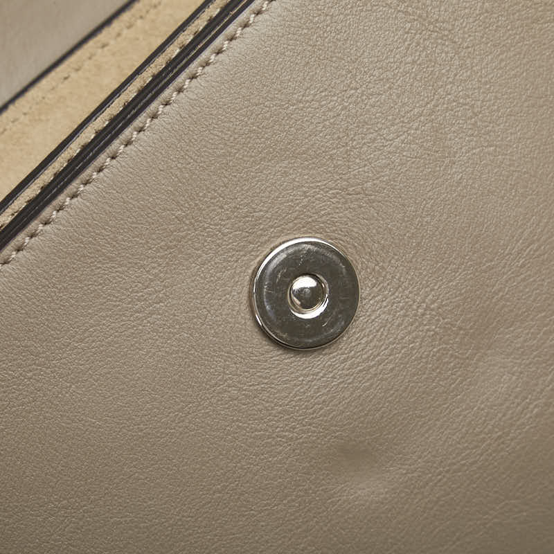 クロエ フェイ スモール ショルダーバッグ ベージュ スウェット レザー レディース Chloe 【中古】