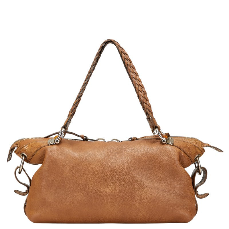 グッチ バンブー トートバッグ 232959 ブラウン レザー レディース GUCCI 【中古】