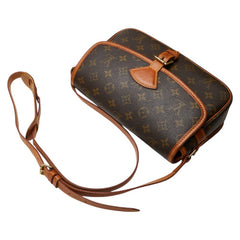ルイ ヴィトン モノグラム ソローニュ ショルダーバッグ M42250 ブラウン PVC レザー レディース LOUIS VUITTON 【中古】