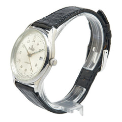 フェンディ オロロジ ベルト（社外品） 腕時計 200G 自動巻き シルバー文字盤 ステンレススチール レザー メンズ FENDI 【中古】