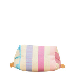 ロンシャン プリアージュ ハンドバッグ ベージュ マルチカラー キャンバス レザー レディース Longchamp 【中古】