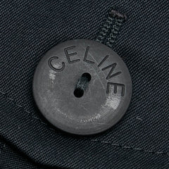セリーヌ 半袖シャツワンピース サイズ:42 ブラック コットン レディース CELINE 【中古】