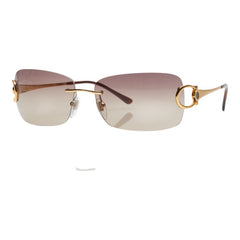 ブルガリ サングラス 641 101/13 ブラウン プラスチック メッキ レディース BVLGARI 【中古】