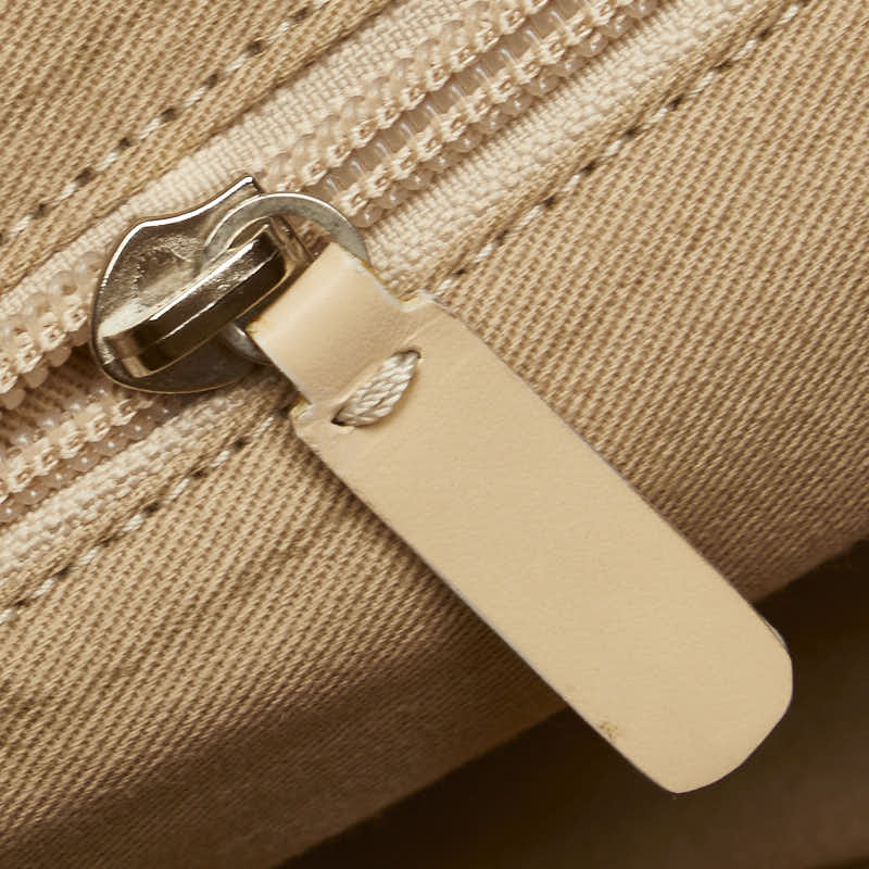 バーバリー ノバチェック トートバッグ ハンドバッグ ベージュ キャンバス レザー レディース BURBERRY 【中古】
