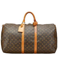 ルイ ヴィトン モノグラム キーポル55 ボストンバッグ トラベルバッグ M41424 ブラウン PVC レザー レディース LOUIS VUITTON 【中古】