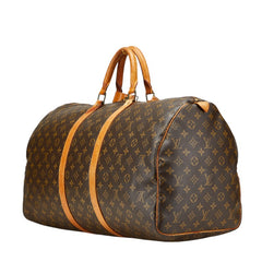ルイ ヴィトン モノグラム キーポル55 ボストンバッグ トラベルバッグ M41424 ブラウン PVC レザー レディース LOUIS VUITTON 【中古】