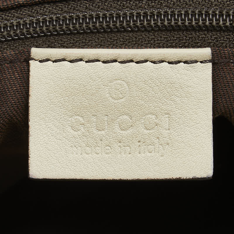 グッチ GGキャンバス スーキー ハンドバッグ ショルダーバッグ 2WAY 247902 ベージュ ホワイト キャンバス レザー レディース GUCCI 【中古】