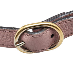 グッチ ショルダーストラップ ピンク レザー レディース GUCCI 【中古】