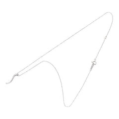 K18WG ホワイトゴールド ダイヤ0.16ct ペンダントネックレス レディース 【中古】