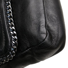 シャネル ココマーク チェーン ショルダーバッグ ブラック レザー レディース CHANEL 【中古】