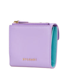 ブルガリ セルペンティ 二つ折り財布 パープル レザー レディース BVLGARI 【中古】