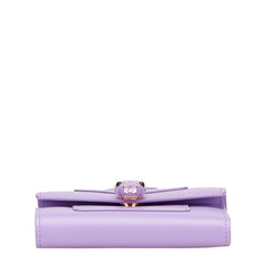 ブルガリ セルペンティ 二つ折り財布 パープル レザー レディース BVLGARI 【中古】