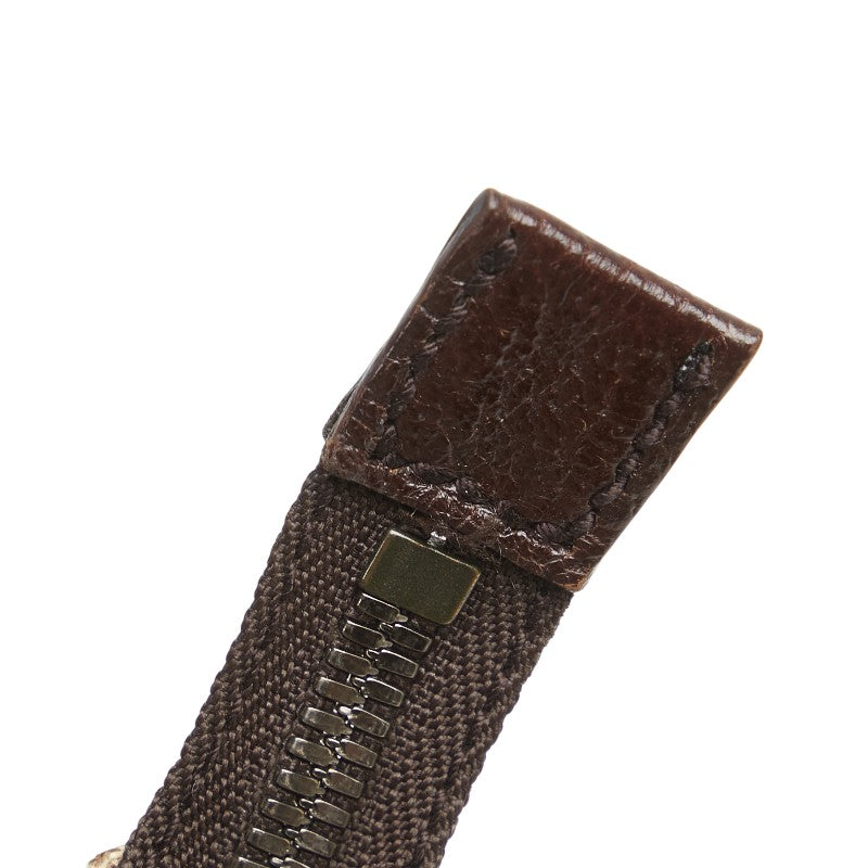 グッチ GGキャンバス 斜め掛け ショルダーバッグ 114273 ベージュ ブラウン キャンバス レザー レディース GUCCI 【中古】