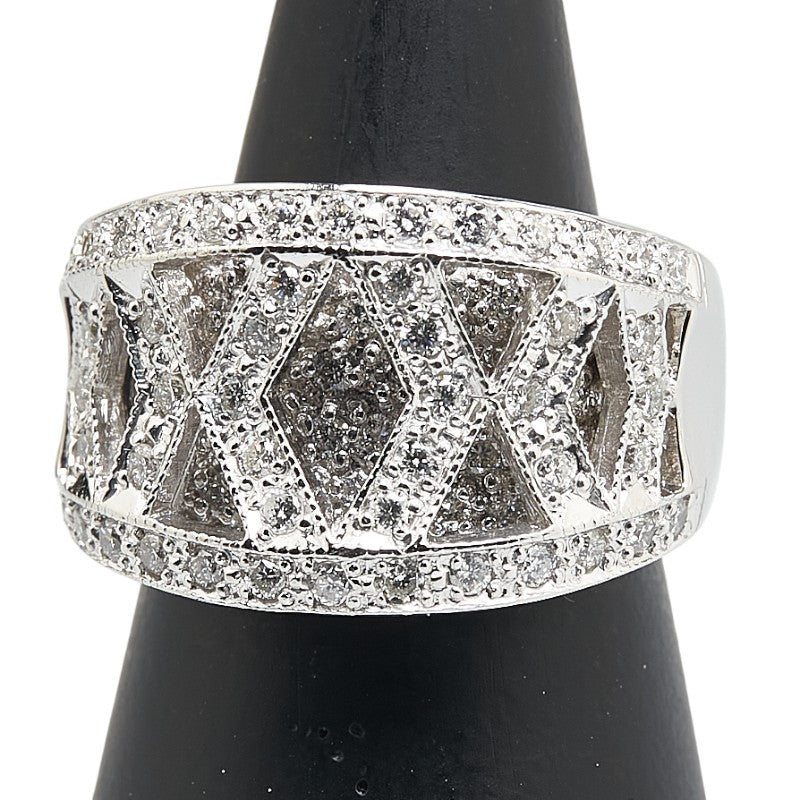 Pt900 プラチナ ダイヤ1.00ct リング 指輪 レディース 12.5号 【中古】