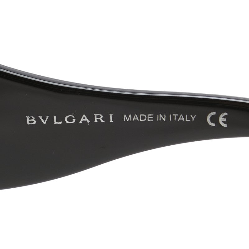 ブルガリ ラインストーン サングラス 8023-B ブラック プラスチック レディース BVLGARI 【中古】