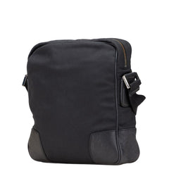 グッチ グッチシマ ショルダーバッグ クロスボディバッグ 162783 ブラック ナイロン レザー メンズ GUCCI 【中古】