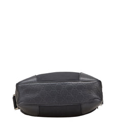 グッチ グッチシマ ショルダーバッグ クロスボディバッグ 162783 ブラック ナイロン レザー メンズ GUCCI 【中古】