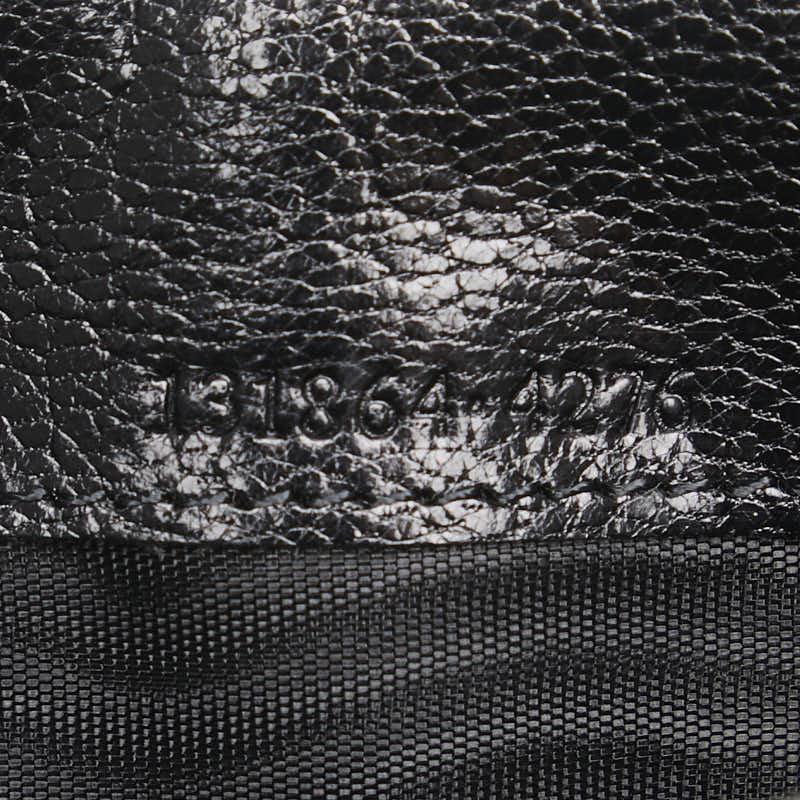 グッチ インターロッキングG 長財布 131864 ブラック グリーン レザー レディース GUCCI 【中古】