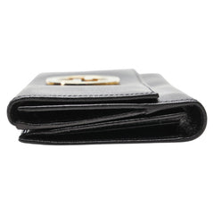 グッチ インターロッキングG 長財布 131864 ブラック グリーン レザー レディース GUCCI 【中古】